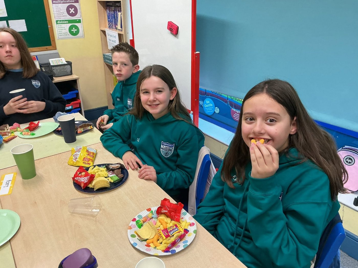 Pupils at Carnalridge Primary School